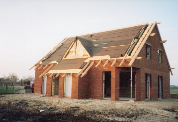 Das Haus ist fertig verklinkert